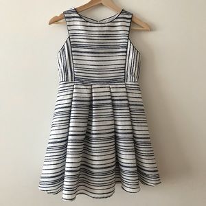 Very Cute Pippa & Julie White Dress w/Blue Stripes
